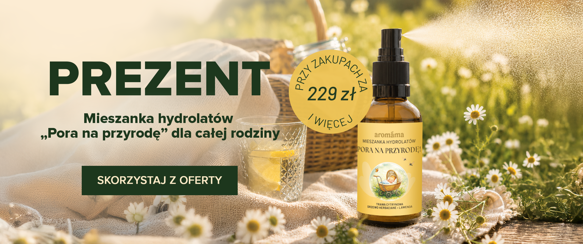 Prezent - MIESZANKA HYDROLATÓW DLA DZIECI „PORA NA PRZYRODĘ!”